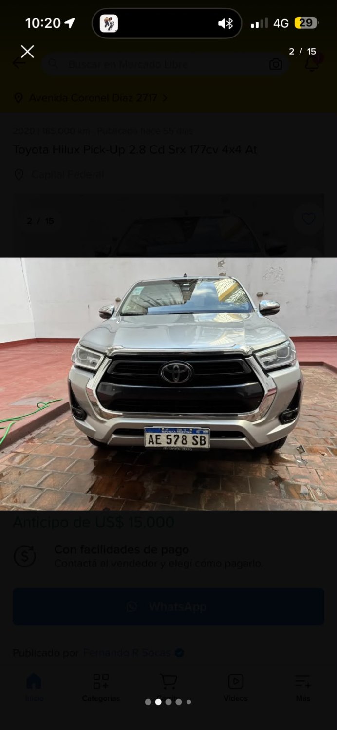 Toyota Hilux 2.8 Cd SRX 177 CV 4x4 At